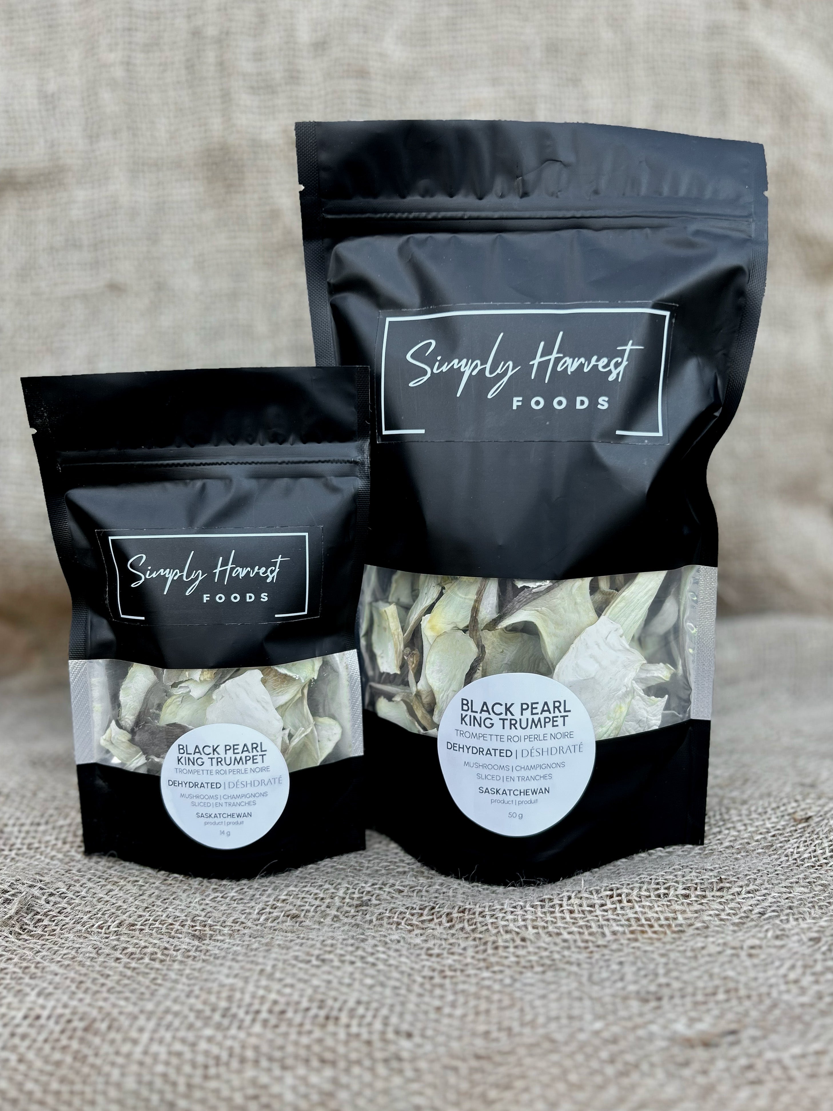 Dehydrated Black Pearl Trumpet Mushrooms