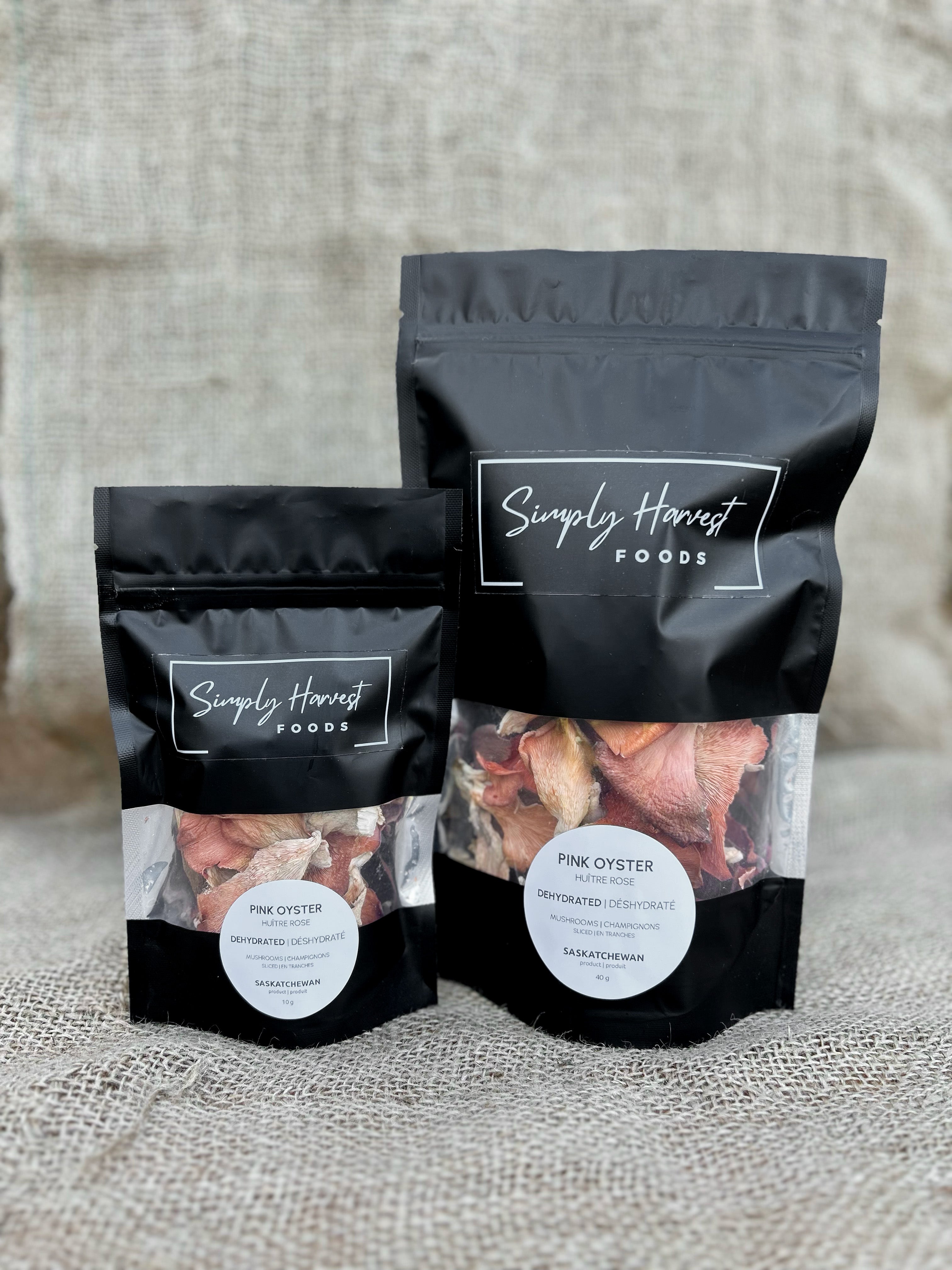 Dehydrated Pink Oyster Mushrooms