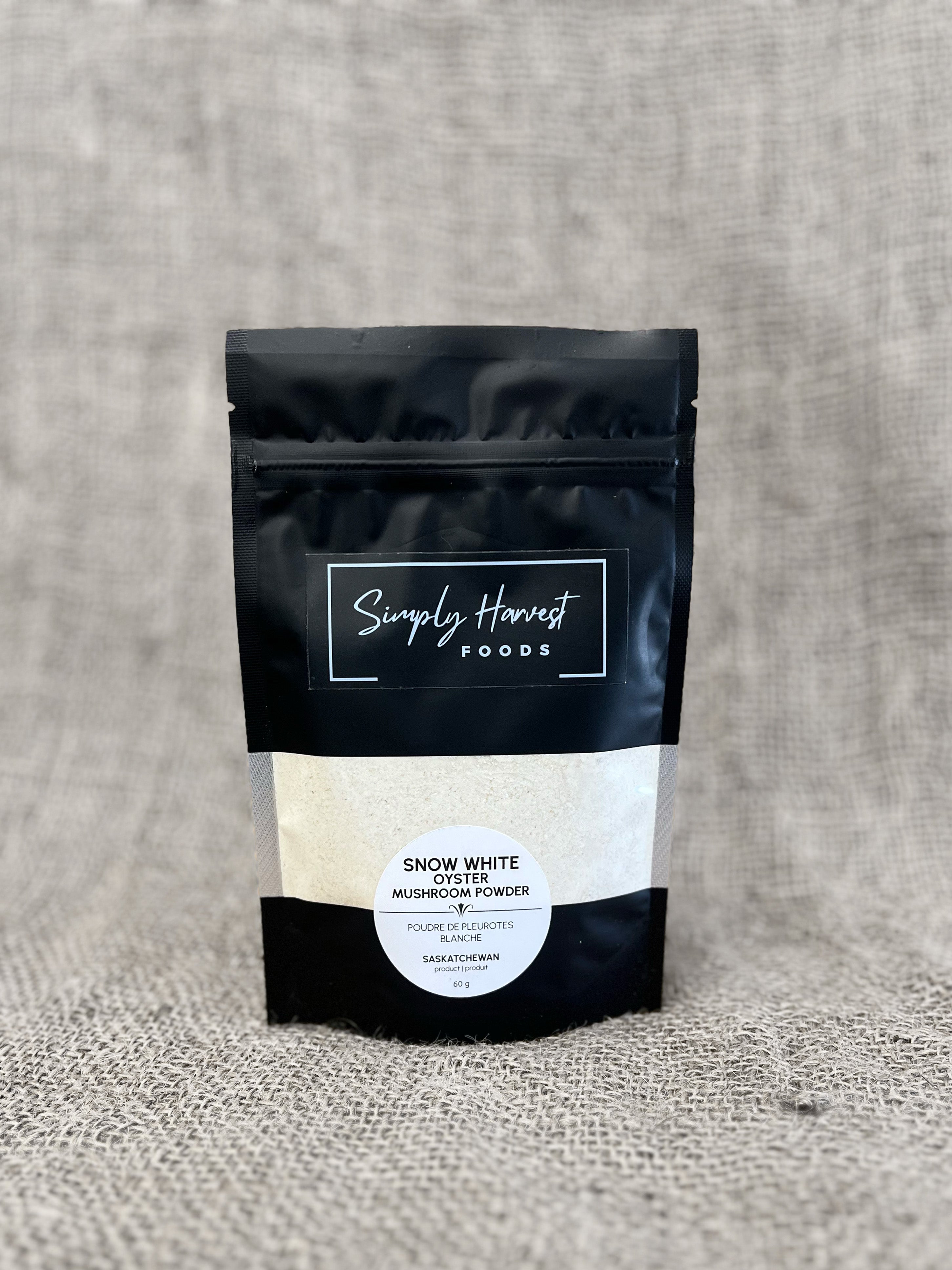 Dehydrated Snow White Oyster Mushroom Powder