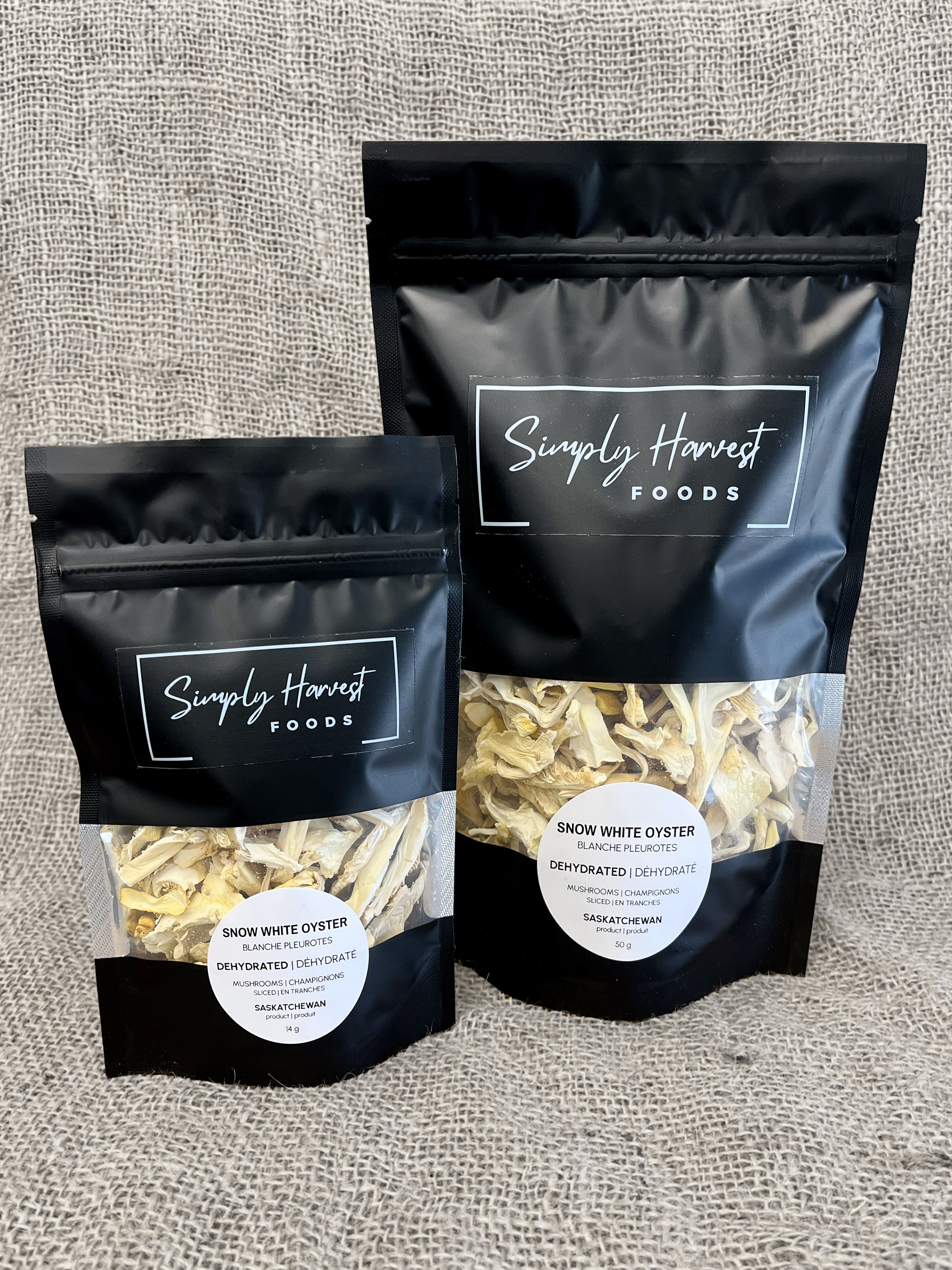 Dehydrated Snow White Oyster Mushrooms