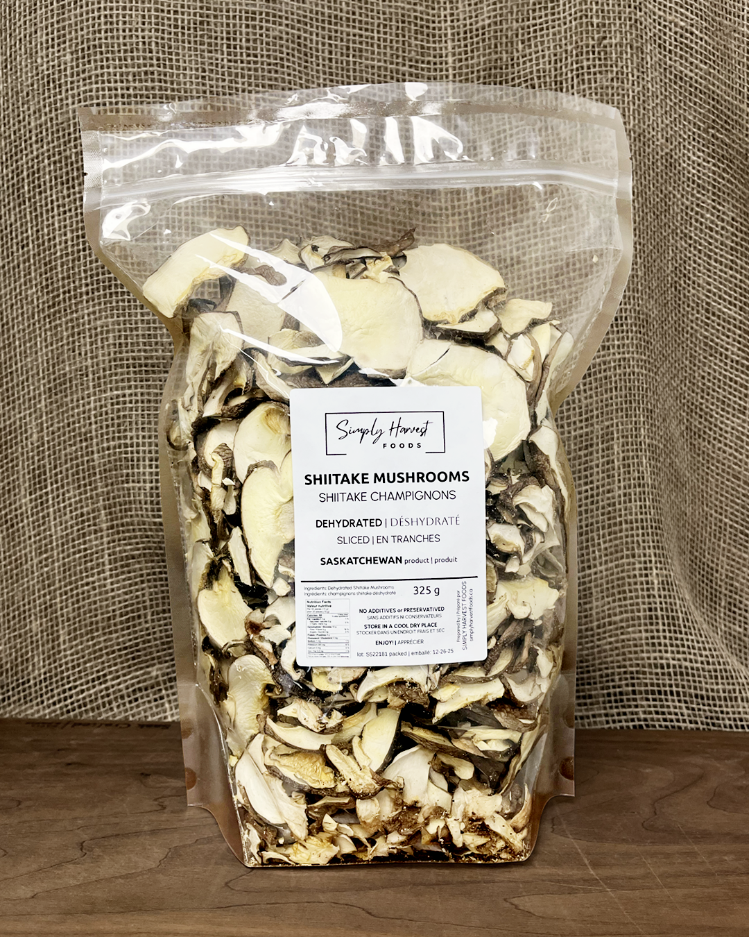 Dehydrated Shiitake Mushrooms